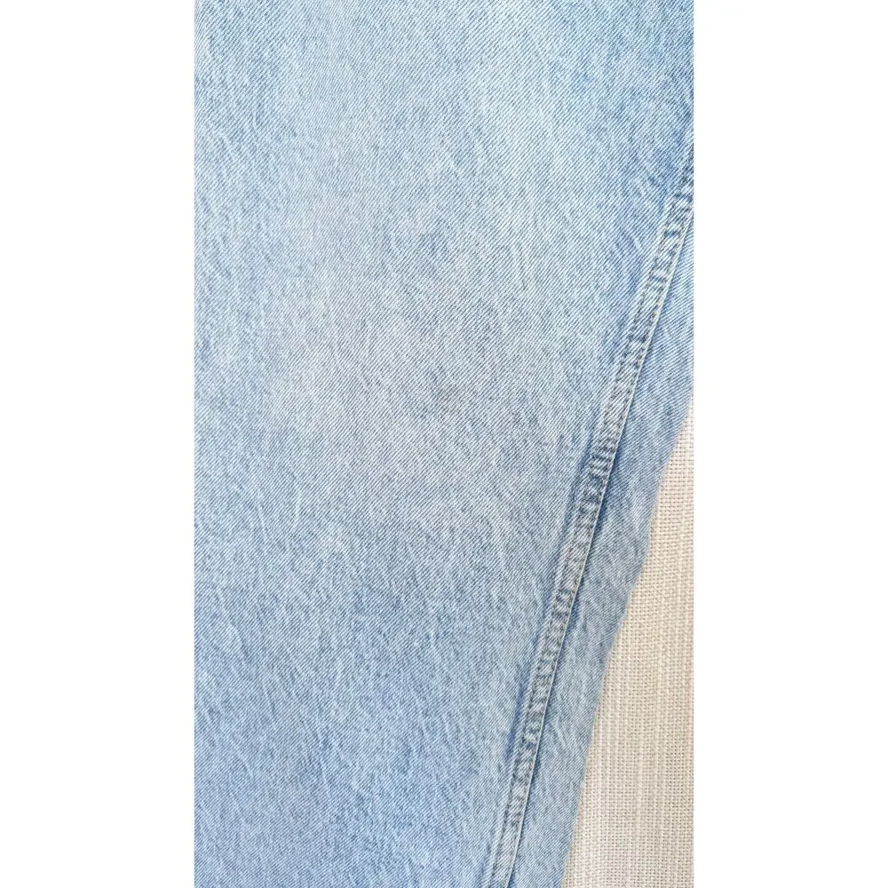 Zara Jeans 7223/223/427 Womens 6 Blue denim High-rise Straight Mom Fit Ankle